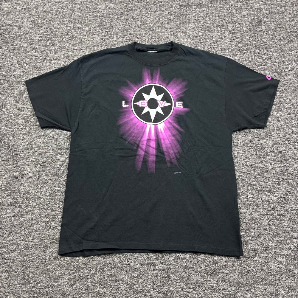 Y2K Graphitti DC Comics Star Sapphires Love Black Graphic T-Shirt Mens Size XL